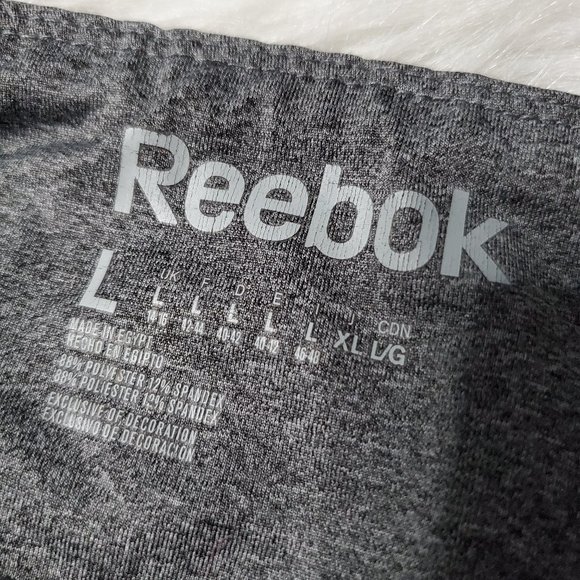 REEBOK Gray & Black Workout Capri Leggings Bundle, L - Picture 8 of 9